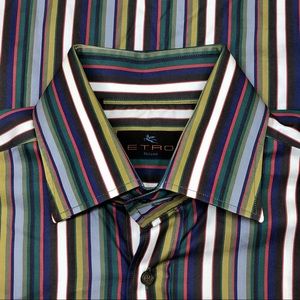 Etro Milano Mens Longsleeve Button Down Shirt. 42